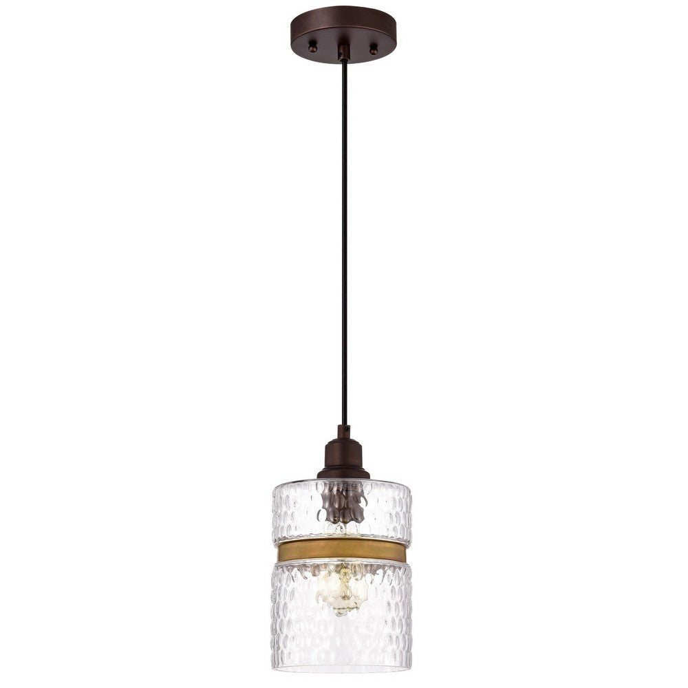 Chloe Lighting Brielle Transitional 1 Light Oil Rubbed Bronze Mini Pendant Ceiling Fixture 6’’ Wide CHL-CH2D806RB06-DP1