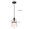 Chloe Lighting Brielle Transitional 1 Light Oil Rubbed Bronze Mini Pendant Ceiling Fixture 6’’ Wide CHL-CH2D806RB06-DP1