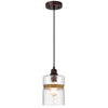 Chloe Lighting Brielle Transitional 1 Light Oil Rubbed Bronze Mini Pendant Ceiling Fixture 6" Wide