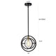 Christine Transitional 1 Light Black And Burnished Brass Mini Pendant Ceiling Fixture 10’’ Wide CHL-CH2D807BB10-DP1