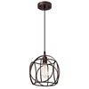 Ironclad Industrial 1 Light Oil Rubbed Bronze Mini Pendant Ceiling Fixture 10’’ Wide CHL-CH2D808RB10-DP1