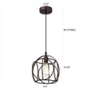 Ironclad Industrial 1 Light Oil Rubbed Bronze Mini Pendant Ceiling Fixture 10’’ Wide CHL-CH2D808RB10-DP1