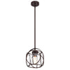 Chloe Lighting Rylee Transitional 1 Light Oil Rubbed Bronze Mini Pendant Ceiling Fixture 10" Wide