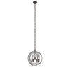 Farmhouse Metal 4 Light Ceiling Pendant with Wall Outlet Switch Bronze CHL-CH2H118RB16-UP4
