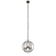 Farmhouse Metal 4 Light Ceiling Pendant with Wall Outlet Switch Bronze CHL-CH2H118RB16-UP4