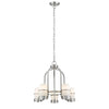CHLOE Lighting PENELOPE Contemporary 5 Light Brushed Nickel Mini Chandelier 22" Wide