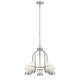 CHLOE Lighting PENELOPE Contemporary 5 Light Brushed Nickel Mini Chandelier 22" Wide