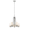 CHLOE Lighting OLIVIA Contemporary 5 Light Brushed Nickel Mini Chandelier 22" Wide