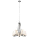 CHLOE Lighting OLIVIA Contemporary 5 Light Brushed Nickel Mini Chandelier 22" Wide