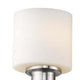 AALIYAH Contemporary 4 Light Brushed Nickel Opal White Glass 32’’ Wide CHL-CH2R009BN32-BL4