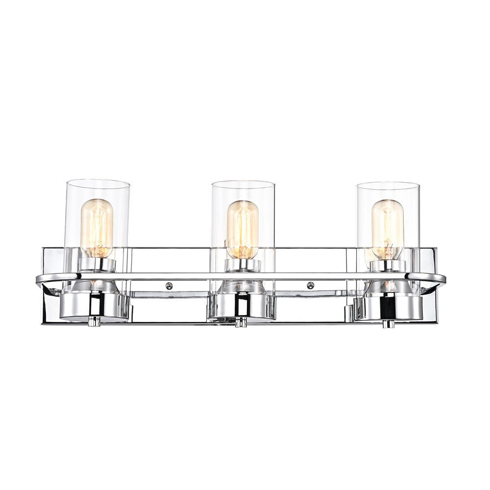 Lighting RAELYN Contemporary 3 Light Chrome Bath Vanity Fixture 22’’ Width CHL-CH2R107CM22-BL3