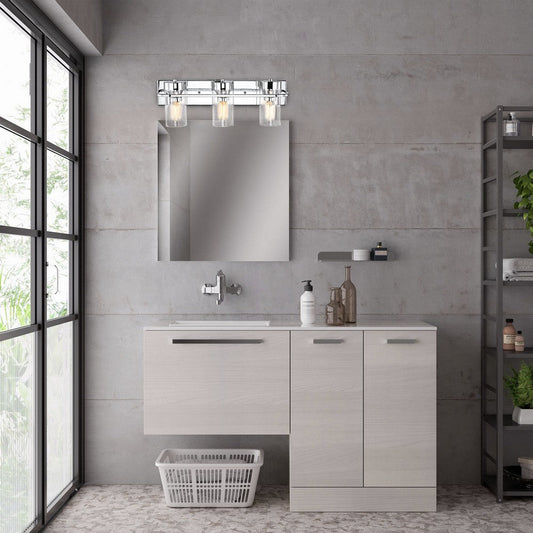 Lighting RAELYN Contemporary 3 Light Chrome Bath Vanity Fixture 22" Width