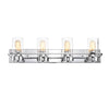 Lighting RAELYN Contemporary 4 Light Chrome Bath Vanity Fixture 30’’ Width CHL-CH2R107CM30-BL4