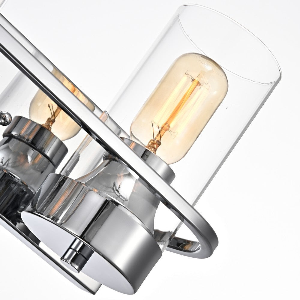 Lighting RAELYN Contemporary 4 Light Chrome Bath Vanity Fixture 30’’ Width CHL-CH2R107CM30-BL4