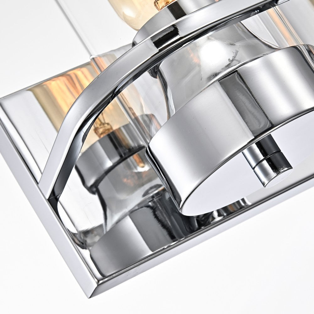 Lighting RAELYN Contemporary 4 Light Chrome Bath Vanity Fixture 30’’ Width CHL-CH2R107CM30-BL4