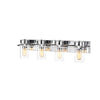 Lighting RAELYN Contemporary 4 Light Chrome Bath Vanity Fixture 30" Width