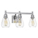 Chloe Lighting Hudson Transitional 3 Light Chrome Bath Vanity Fixture 23’’ Wide CHL-CH2R117CM23-BL3