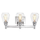Chloe Lighting Hudson Transitional 3 Light Chrome Bath Vanity Fixture 23’’ Wide CHL-CH2R117CM23-BL3