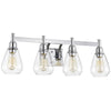 Chloe Lighting Hudson Transitional 4 Light Chrome Bath Vanity Fixture 29’’ Wide CHL-CH2R117CM29-BL4