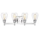Chloe Lighting Hudson Transitional 4 Light Chrome Bath Vanity Fixture 29’’ Wide CHL-CH2R117CM29-BL4