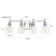 Chloe Lighting Hudson Transitional 4 Light Chrome Bath Vanity Fixture 29’’ Wide CHL-CH2R117CM29-BL4