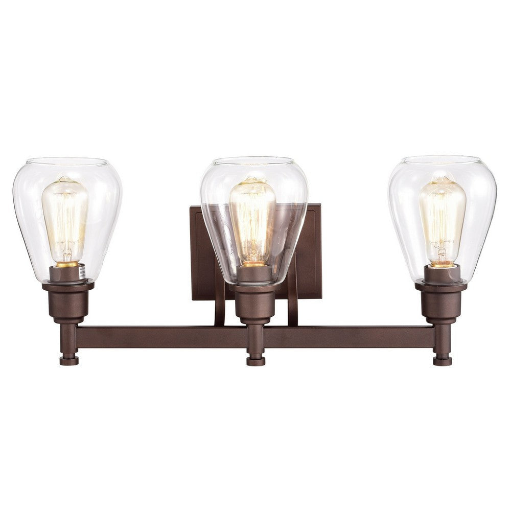 Chloe Lighting Hudson Transitional 3 Light Oil Rubbed Bronze Bath Vanity Fixture 23’’ Wide CHL-CH2R117RB23-BL3