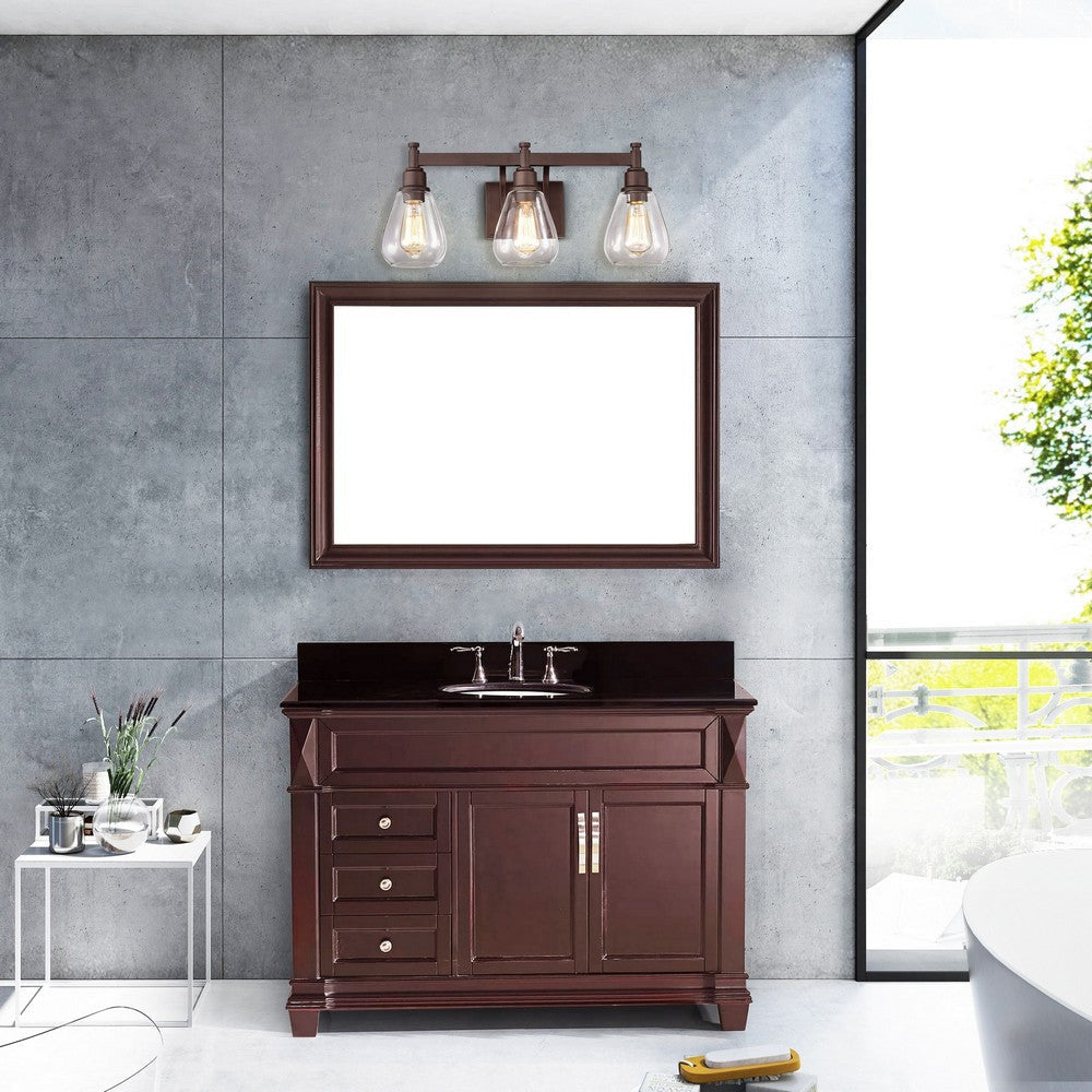 Chloe Lighting Hudson Transitional 3 Light Oil Rubbed Bronze Bath Vanity Fixture 23" Wide