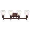 Chloe Lighting Hudson Transitional 4 Light Oil Rubbed Bronze Bath Vanity Fixture 29’’ Wide CHL-CH2R117RB29-BL4