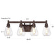 Chloe Lighting Hudson Transitional 4 Light Oil Rubbed Bronze Bath Vanity Fixture 29’’ Wide CHL-CH2R117RB29-BL4