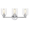 Chloe Lighting Karson Transitional 3 Light Chrome Bath Vanity Fixture 23’’ Wide CHL-CH2R119CM23-BL3