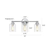 Chloe Lighting Karson Transitional 3 Light Chrome Bath Vanity Fixture 23’’ Wide CHL-CH2R119CM23-BL3
