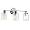 Chloe Lighting Karson Transitional 3 Light Chrome Bath Vanity Fixture 23" Wide