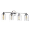 Chloe Lighting Karson Transitional 4 Light Chrome Bath Vanity Fixture 30 ’ Wide CHL-CH2R119CM30-BL4
