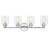 Chloe Lighting Karson Transitional 4 Light Chrome Bath Vanity Fixture 30 ’ Wide CHL-CH2R119CM30-BL4
