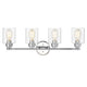 Chloe Lighting Karson Transitional 4 Light Chrome Bath Vanity Fixture 30 ’ Wide CHL-CH2R119CM30-BL4