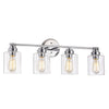 Chloe Lighting Karson Transitional 4 Light Chrome Bath Vanity Fixture 30 " Wide