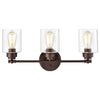 Chloe Lighting Karson Transitional 3 Light Oil Rubbed Bronze Bath Vanity Fixture 23’’ Wide CHL-CH2R119RB23-BL3