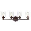Chloe Lighting Karson Transitional 4 Light Oil Rubbed Bronze Bath Vanity Fixture 30’’ Wide CHL-CH2R119RB30-BL4