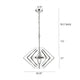 Contemporary 2 Light Metal 20’’ Ceiling Pendant with Chrome Accents Silver CHL-CH2R120CM20-DP2