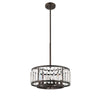 Contemporary 6 Light Metal 16’’ Ceiling Pendant with Crystal Accents Silver CHL-CH2R123RB16-UP6
