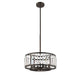 Contemporary 6 Light Metal 16’’ Ceiling Pendant with Crystal Accents Silver CHL-CH2R123RB16-UP6