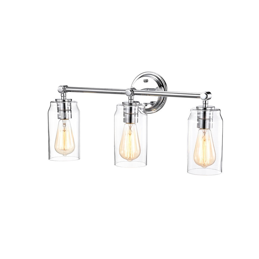 Lighting JOYCE Contemporary 3 Light Chrome Bath Vanity Fixture 23" Width