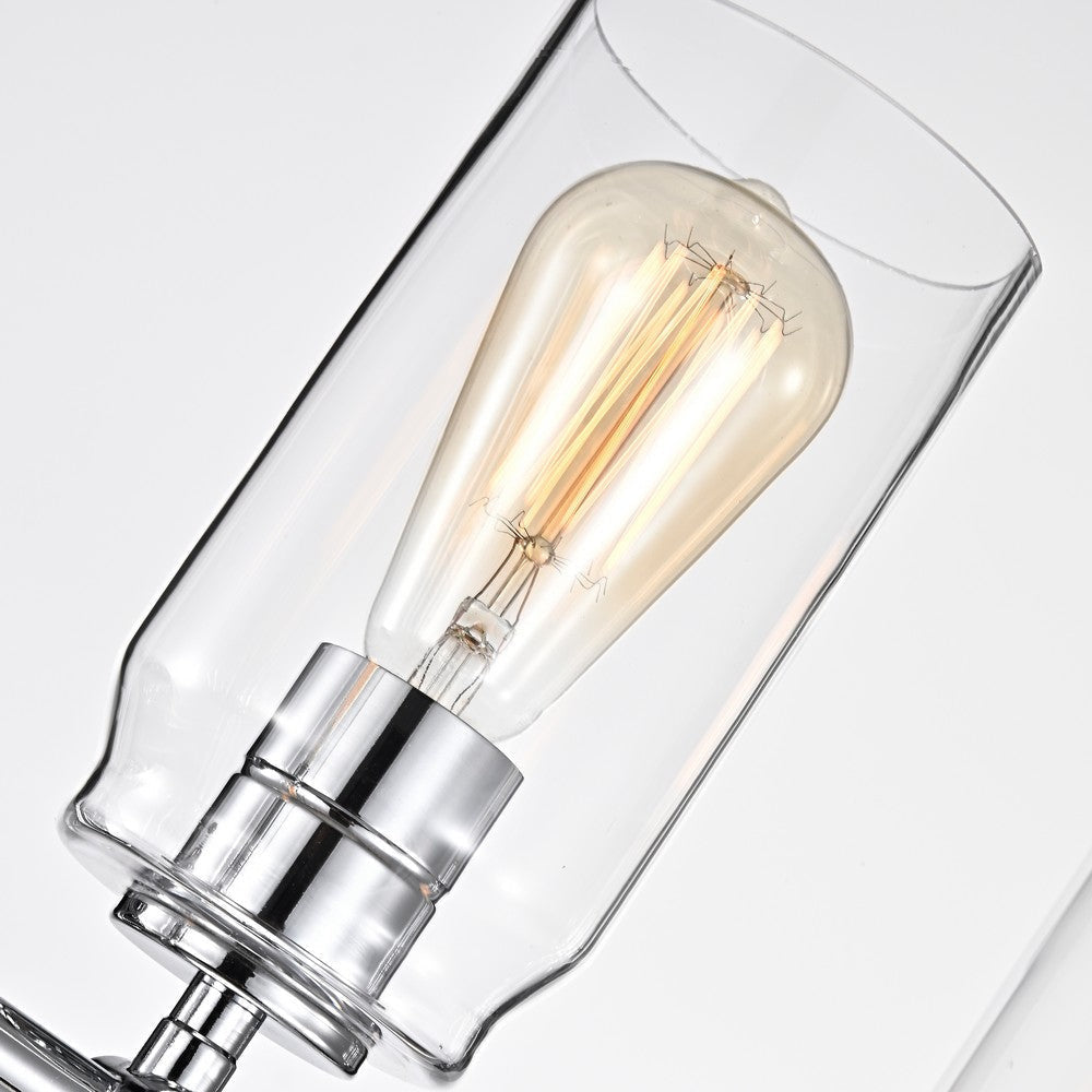 Lighting JOYCE Contemporary 4 Light Chrome Bath Vanity Fixture 28’’ Width CHL-CH2R127CM28-BL4