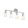 Lighting JOYCE Contemporary 4 Light Chrome Bath Vanity Fixture 28" Width