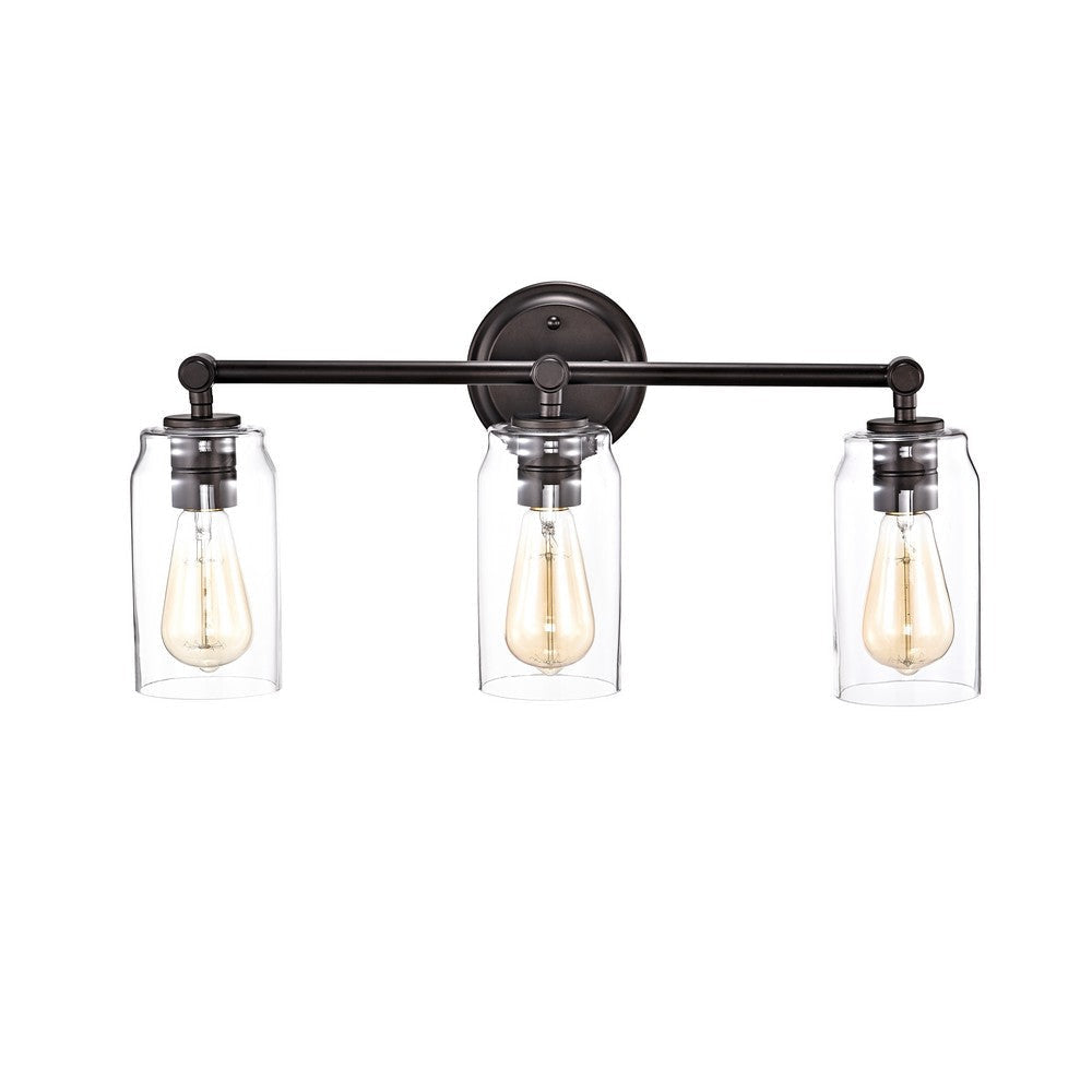Lighting JOYCE Contemporary 3 Light Rubbed Bronze Bath Vanity Fixture 23’’ Width CHL-CH2R127RB23-BL3