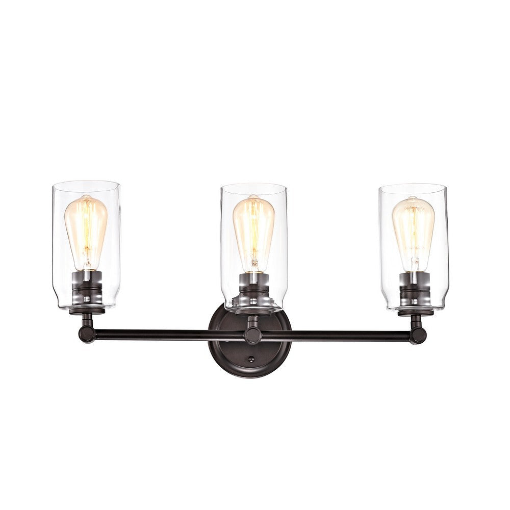 Lighting JOYCE Contemporary 3 Light Rubbed Bronze Bath Vanity Fixture 23’’ Width CHL-CH2R127RB23-BL3
