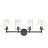 Lighting JOYCE Contemporary 4 Light Rubbed Bronze Bath Vanity Fixture 28’’ Width CHL-CH2R127RB28-BL4