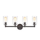 Lighting JOYCE Contemporary 4 Light Rubbed Bronze Bath Vanity Fixture 28’’ Width CHL-CH2R127RB28-BL4