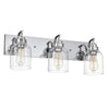 Chloe Lighting Thierry Transitional 3 Light Chrome Bath Vanity Fixture 24’’ Wide CHL-CH2R128CM24-BL3