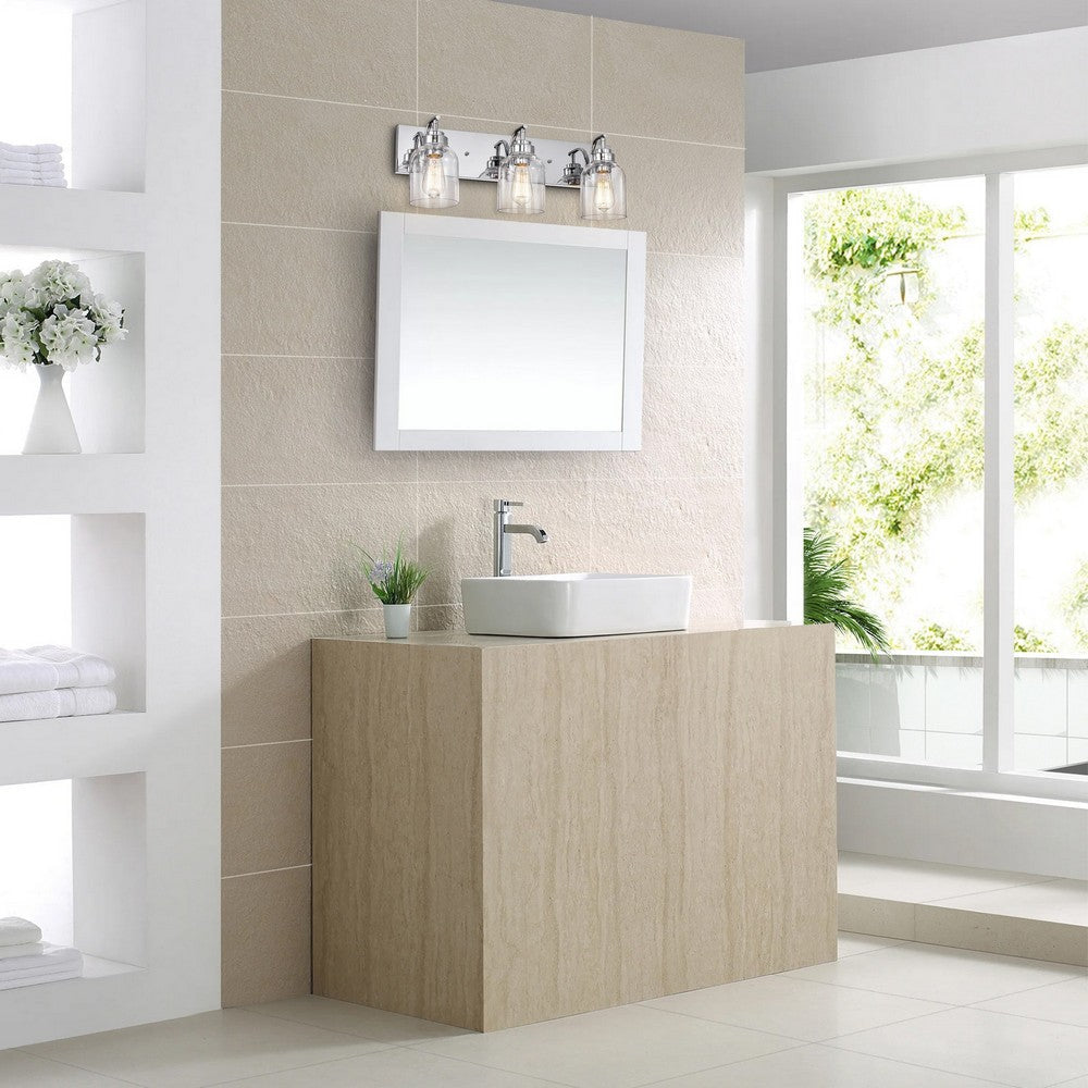 Chloe Lighting Thierry Transitional 3 Light Chrome Bath Vanity Fixture 24’’ Wide CHL-CH2R128CM24-BL3